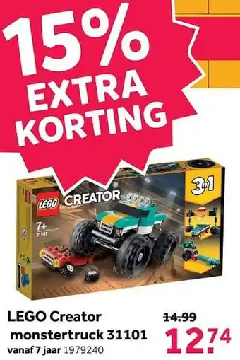 Lego creator monstertruck 31101