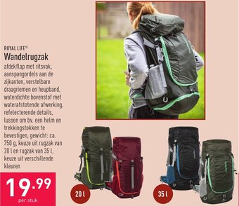 ALDI Royal Life Wandelrugzak aanbieding