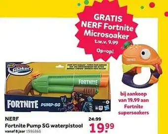Nerf fortnite pump sg waterpistool