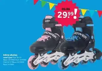Inline skates blauw