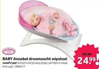 Intertoys Baby annabel droomzacht wipstoel aanbieding