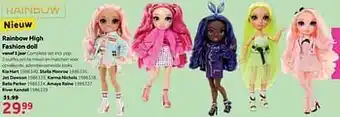 Intertoys Rainbow high fashion doll kia hart aanbieding