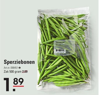 Sligro Sperziebonen aanbieding