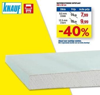 Hubo Waterbestendige gipsplaat aanbieding