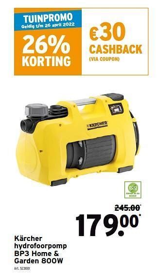 GAMMA Kärcher hydrofoorpomp bp3 home + garden 800w aanbieding