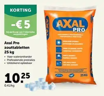 AVEVE Axal pro zouttabletten aanbieding