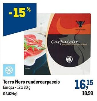 Makro Torro nero rundercarpaccio aanbieding