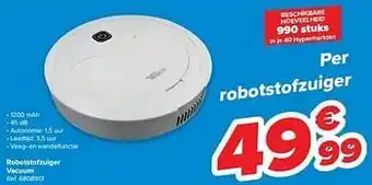 Carrefour Robotstofzuiger vacuum aanbieding