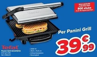 Tefal panini grill gc241d12