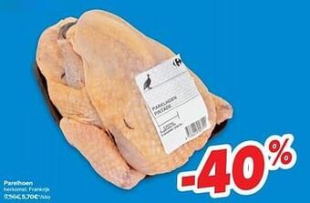 Carrefour Parelhoen aanbieding