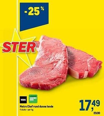 Makro Metro chef rund dunne lende aanbieding