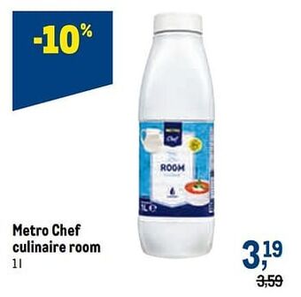 Makro Metro chef culinaire room aanbieding