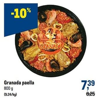 Makro Granada paella aanbieding