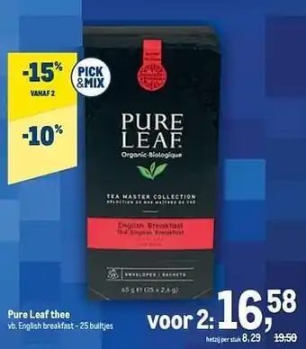 Makro Pure leaf thee english breakfast aanbieding