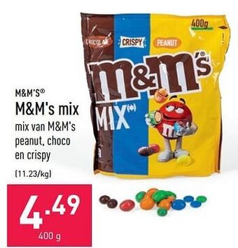 ALDI M+m`s mix aanbieding