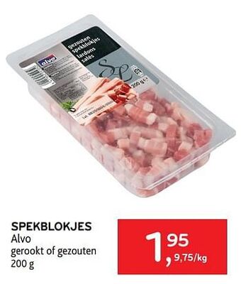 Alvo Spekblokjes alvo aanbieding