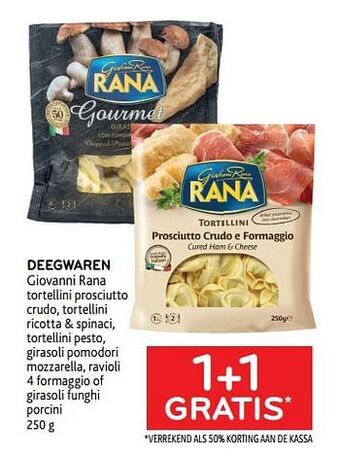 Deegwaren giovanni rana 1+1 gratis