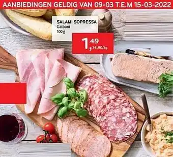 Salami sopressa galbani