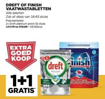 Jumbo Dreft platinum green aanbieding