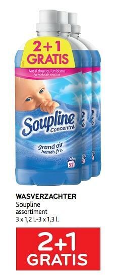 Alvo Wasverzachter soupline 2+1 gratis aanbieding