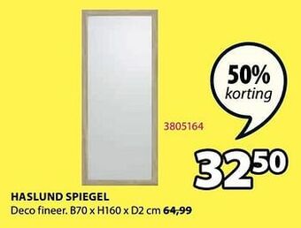 Jysk Haslund spiegel aanbieding