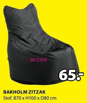 Jysk Bakholm zitzak aanbieding