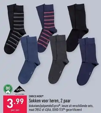 ALDI Sokken voor heren aanbieding