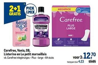 Carefree inlegkruisjes - plus - large