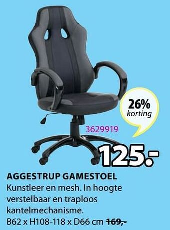 Jysk Aggestrup gamestoel aanbieding