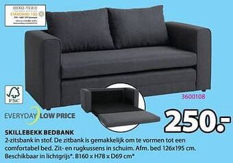 Jysk Skillebekk bedbank aanbieding