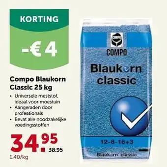 AVEVE Compo blaukorn classic aanbieding