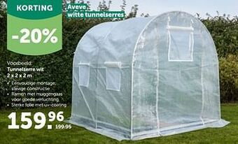AVEVE Aveve witte tunnelserres aanbieding
