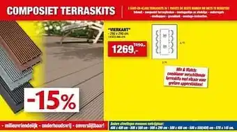 Hubo Composiet terraskits vierkant aanbieding