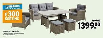 GAMMA Loungeset marbella aanbieding