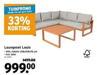 GAMMA Loungeset louis aanbieding