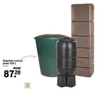 GAMMA Regenton conisch groen aanbieding