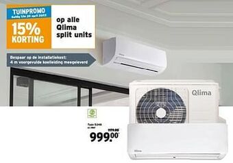 GAMMA Qlima split units type 5248 aanbieding