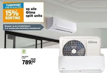 GAMMA Qlima split units type 5232 aanbieding
