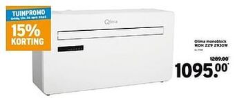 GAMMA Qlima monoblock wdh 229 2930w aanbieding