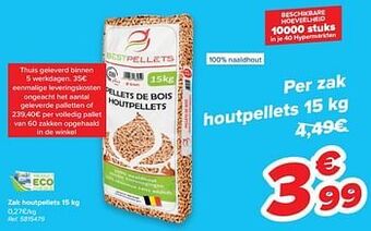 Zak houtpellets