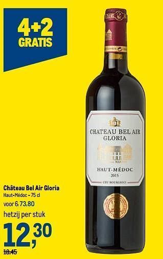 Makro Château bel air gloria haut-médoc aanbieding