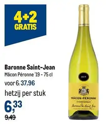 Baronne saint-jean mâcon péronne `19