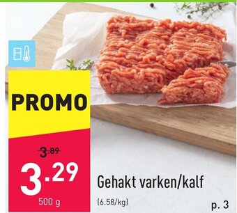 ALDI Gehakt varken/kalf 500g aanbieding