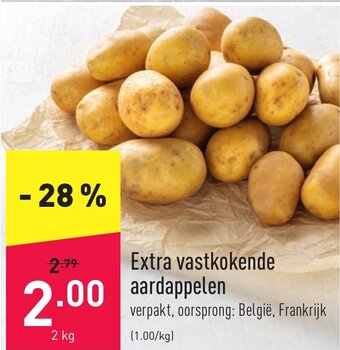 ALDI Extra vastkokende aardappelen aanbieding