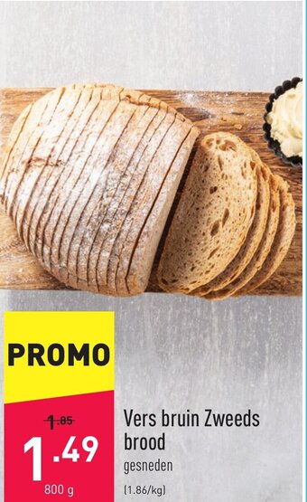 ALDI Vers bruin zweeds brood 800g aanbieding