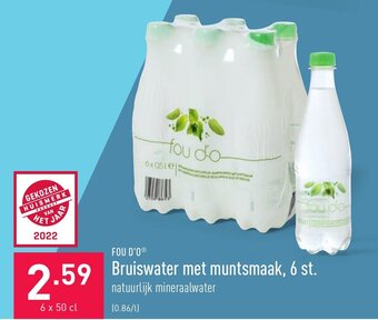 ALDI Bruiswater met munstmaak, 6 st. aanbieding