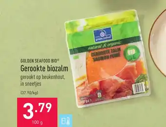 ALDI Gerookte biozalm 100g aanbieding