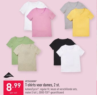 ALDI T-shirts voor dames, 2 st aanbieding