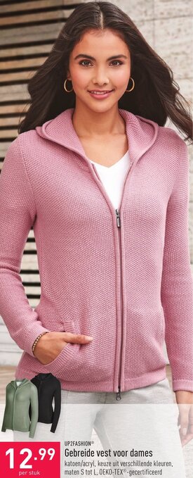 ALDI Gebreide vest voor dames aanbieding
