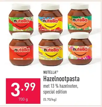 ALDI Hazelnootpasta 700g aanbieding